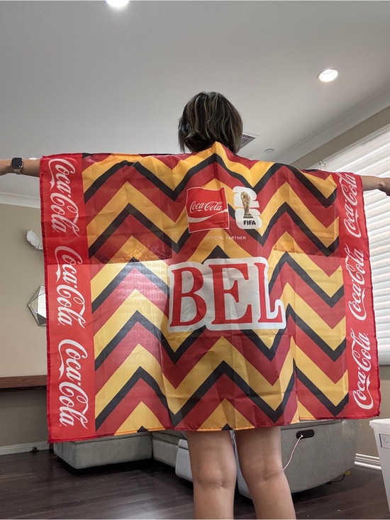Coca Cola Other - FIFA 2026 World Cup Belgium Coca-Cola Official Promotional BEL Flag Cape Poncho